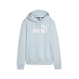 PUMA ESS Logo Sudadera con Capucha FL (S) Sudor, Turquesa Surf, L para Mujer