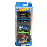Hot Wheels - Paquete de 5 autos a escala 1:64, regalo para coleccionistas y niños a partir de 3 años (los estilos pueden variar), 1806