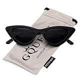 GQUEEN Gafas de Sol Mujer Estilo de Gato Ojo Retro Moda Vintage Protección UV