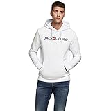 JACK & JONES Herren Jjecorp Old Logo Sweat Hood Noos Kapuzenpullover, White, M EU