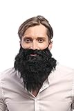 WIG ME UP- 9537B-P103 Barba Carnaval Halloween Negro Hipster Ladrones Bandido profeta Moisés