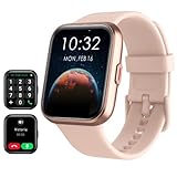 Reloj Inteligente Mujer con Llamadas y Voz de Alexa, WhatsApp Notificaciones, 1.8' HD Smartwatch Mujer con SpO2/Pulsómetro/Monitor de Sueño, 100 Modos Deportes, IP68 Regalo Mujer para iPhone Android