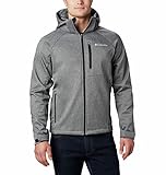 Columbia Hombre Chaqueta De Softshell Cortavientos, Charcoal Heather, L