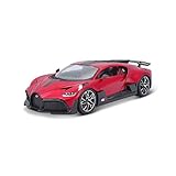 Bburago Bugatti Divo 18-11045R - Maqueta de Coche a Escala 1:18, Puertas y capó Abierto, 25 cm, Color Rojo