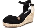 REFRESH - Zapato Cierre de Hebilla para Mujer, Color: Negro, Talla: 37