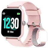 Blackview Smartwatch, Reloj Inteligente Mujer - Oxímetro de Pulso (SpO2) Sueño | Esfera de Reloj de DIY | Caloría Podómetro | 1,83' Pulsera Actividad para Android iOS (Versión Mejorada)