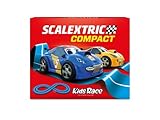 Scalextric - Circuito COMPACT - Pista de Carreras Completa - 2 coches y 2 mandos 1:43 (Kids Race)