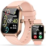 Reloj Inteligente Mujer - 1,83' Smartwatch Mujer con Llamada Bluetooth,Reloj Deportivo Impermeable IP68,Notificacion Whatsapp,Asistente Voz,Podómetro,Monitor Ritmo Cardíaco/Sueño,para iOS Android