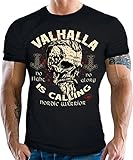 Camiseta para hombre para fans de los vikingos del Nordmann Keltic: Walhalla is Calling, Warrior, L