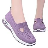 Moonyan Zapatos ortopédicos para Mujer,Zapatos sin Cordones para Mujer con Soporte para el Arco | Senderismo al Aire Libre para Mujer, Zapatos ortopédicos Transpirables