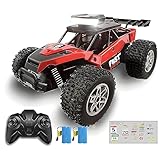 KINSAM Coche Teledirigido RC con Luz,1:20 con 2 Baterías 60Min Play,20km/H Acelerador Proporcional Completo, Para Niños 6-16 Años, Regalos Navidad Cumpleaños