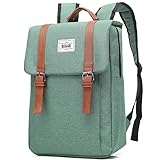 HASAGEI Mochila Mujer Casual Mochila para 15.6' Portatil Mujer Mochila Vintage Mochilas para Portátiles y Netbooks Bolso Universidad Mochila Oxford de tres Capas con Cinturón