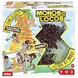 Mattel Games Monos Locos, Juegos de Mesa para niños +5 años, 2-4 Jugadores, partidas de Aproximadamente 30 min (52563)