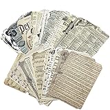 52 piezas de papel de scrapbooking decoración vintage diarios accesorios de scrapbooking kits de manualidades, diarios, páginas retro, papel decorativo para álbum, diario, libro de recortes